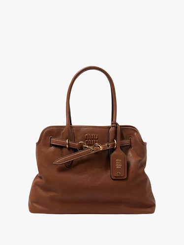 MIU MIU Aventure leather tote bag
